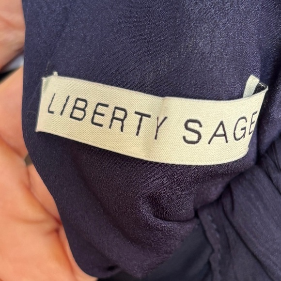 Liberty Sage Size S Navy Dress - Picture 9 of 9